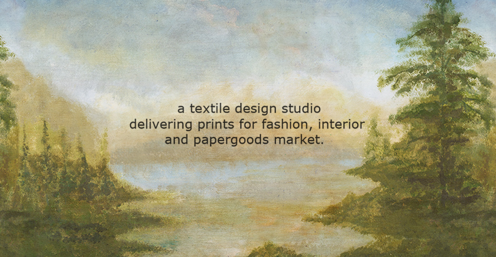 a textile design studio delivering prints for fashion, interior and papergoods market.